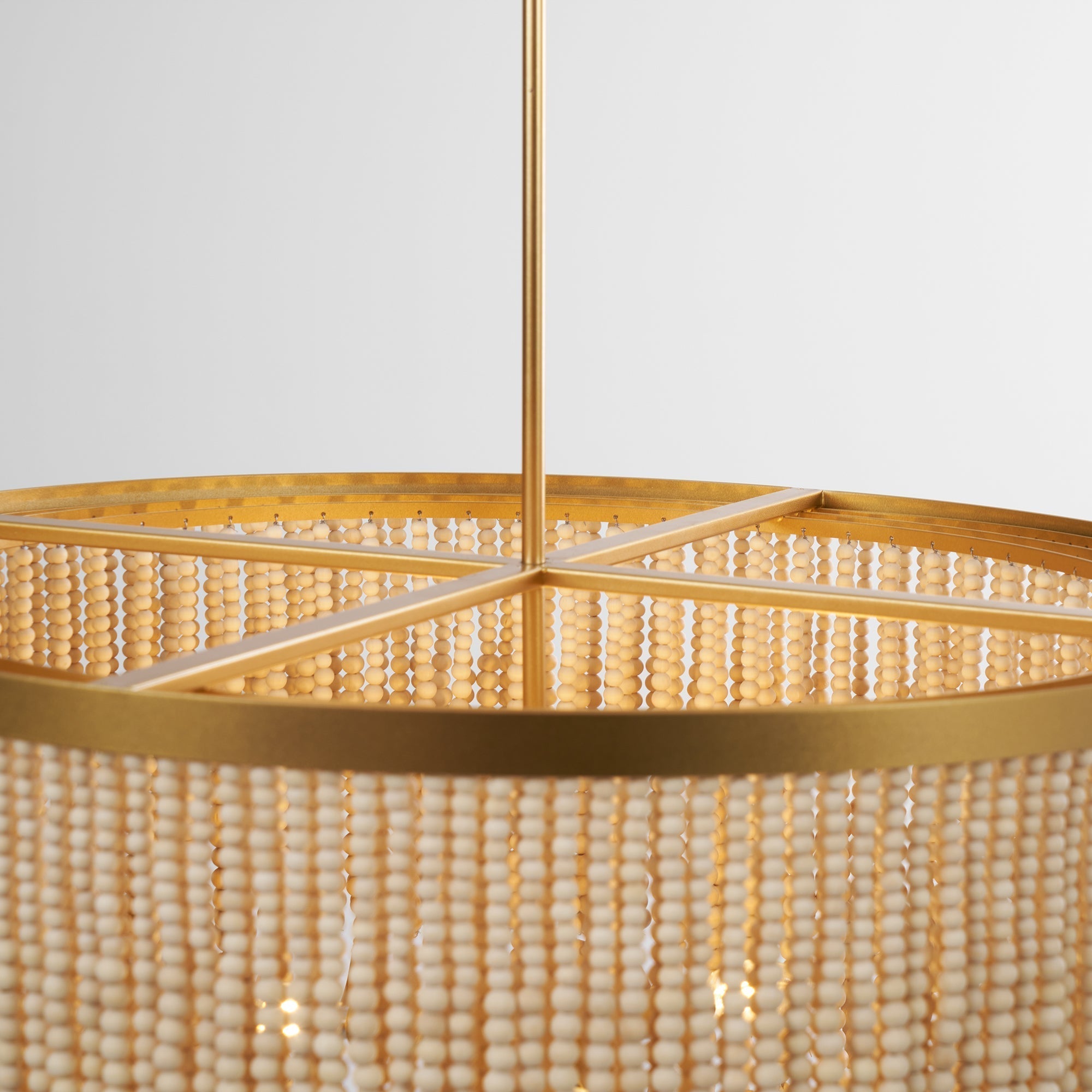 Ljomuvyn Postmodern Luxury Wood Metal Chandelier - Lamp Copper