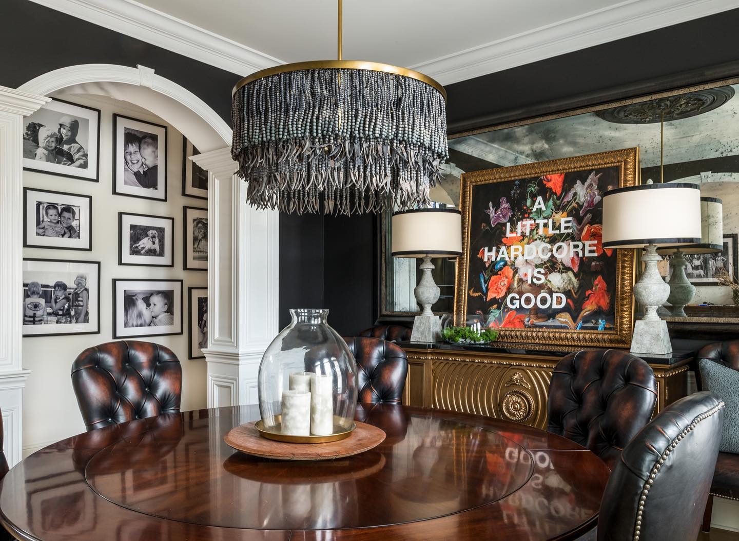 Ljomuvyn Postmodern Luxury Wood Metal Chandelier - Lamp Copper