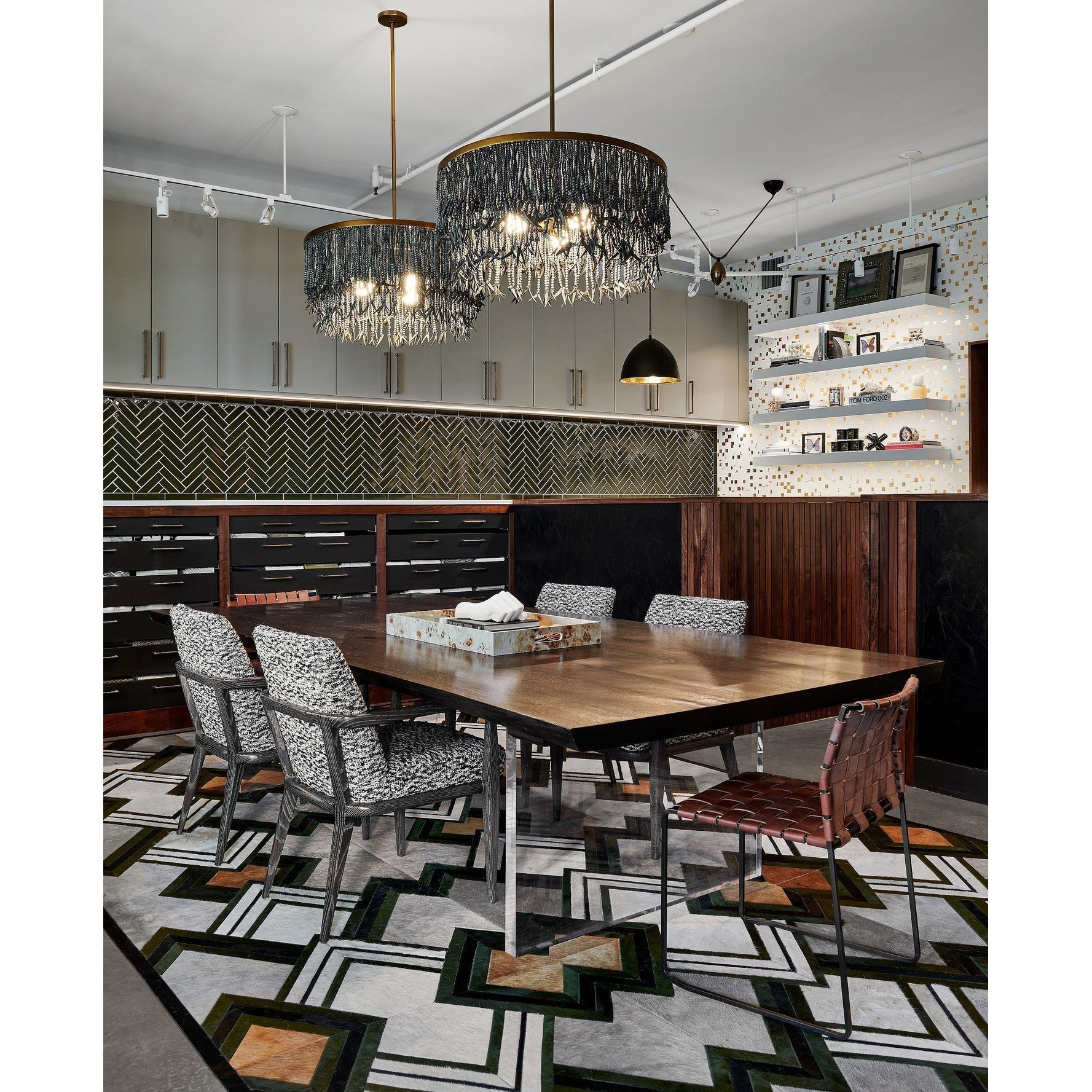 Ljomuvyn Postmodern Luxury Wood Metal Chandelier - Lamp Copper