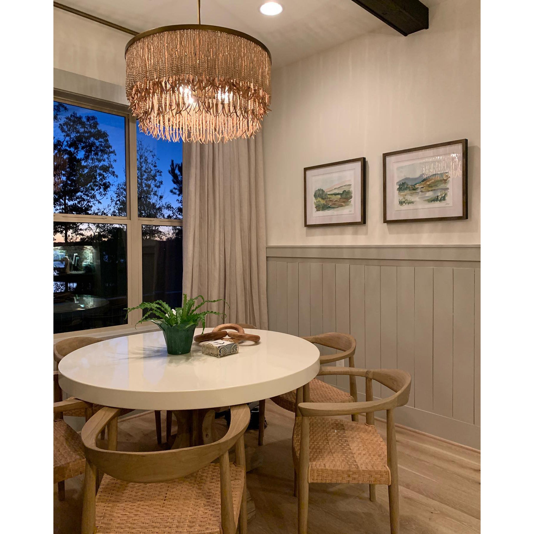 Ljomuvyn Postmodern Luxury Wood Metal Chandelier - Lamp Copper