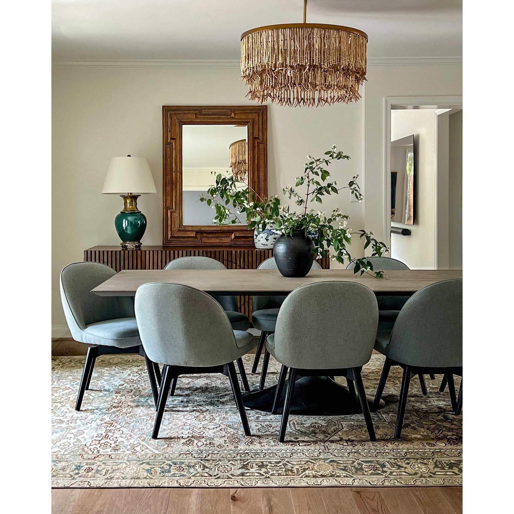 Ljomuvyn Postmodern Luxury Wood Metal Chandelier - Lamp Copper