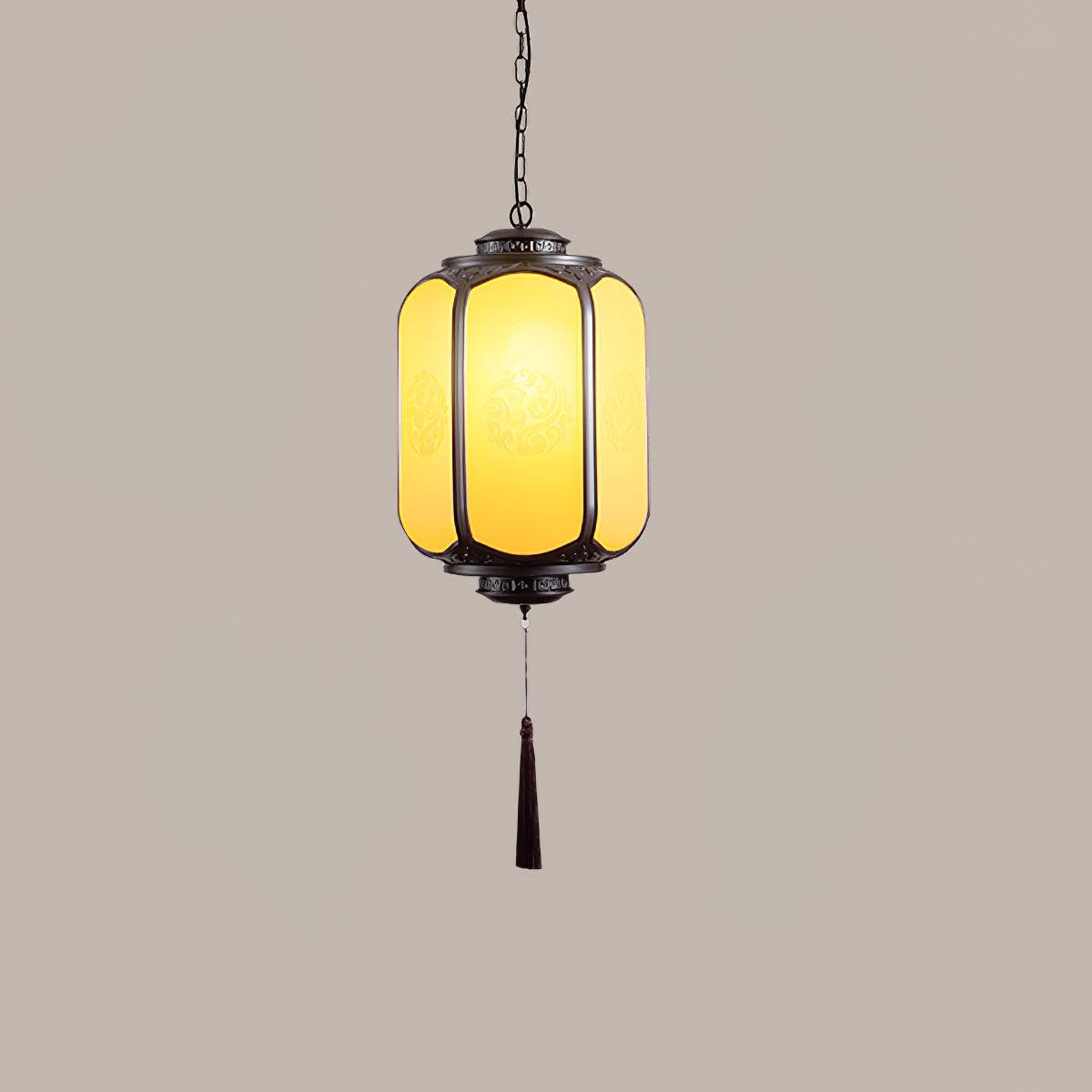 Solara Lampe suspendue antique lanterne d'extérieur rustique - Neutralighting
