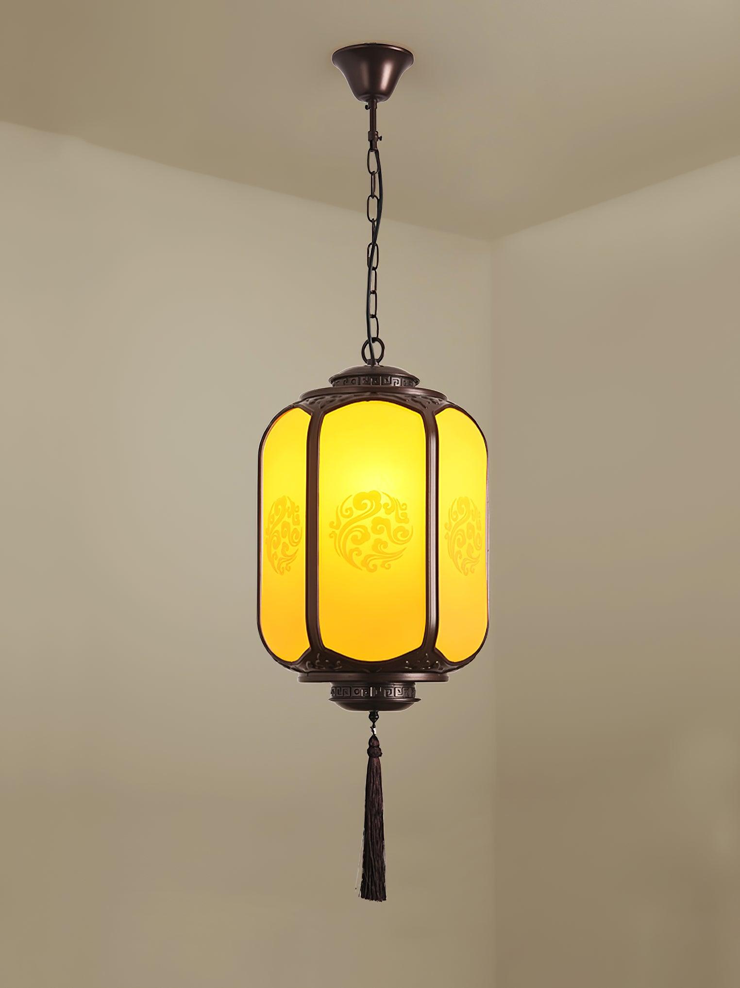 Solara Lampe suspendue antique lanterne d'extérieur rustique - Neutralighting