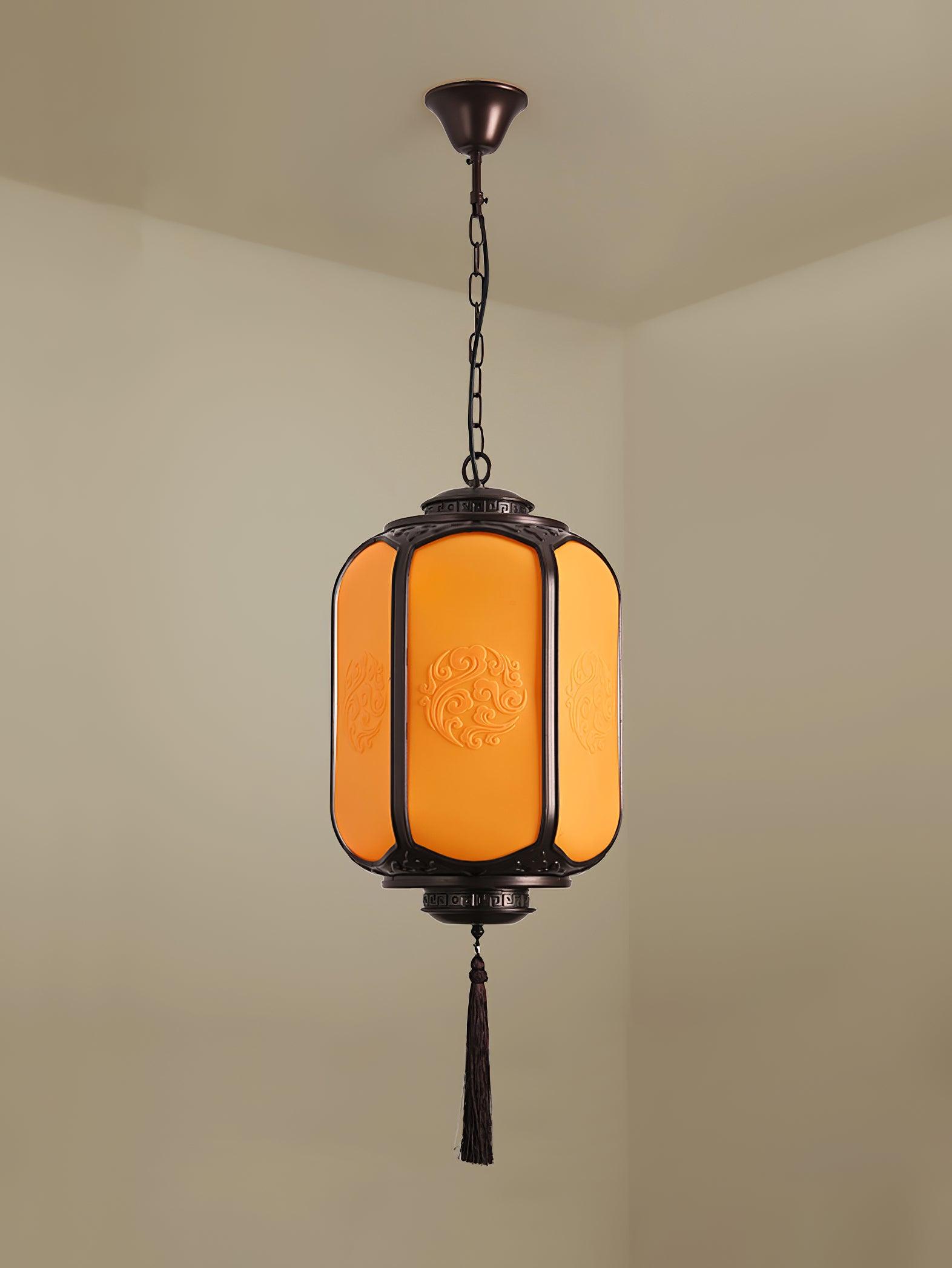 Solara Lampe suspendue antique lanterne d'extérieur rustique - Neutralighting