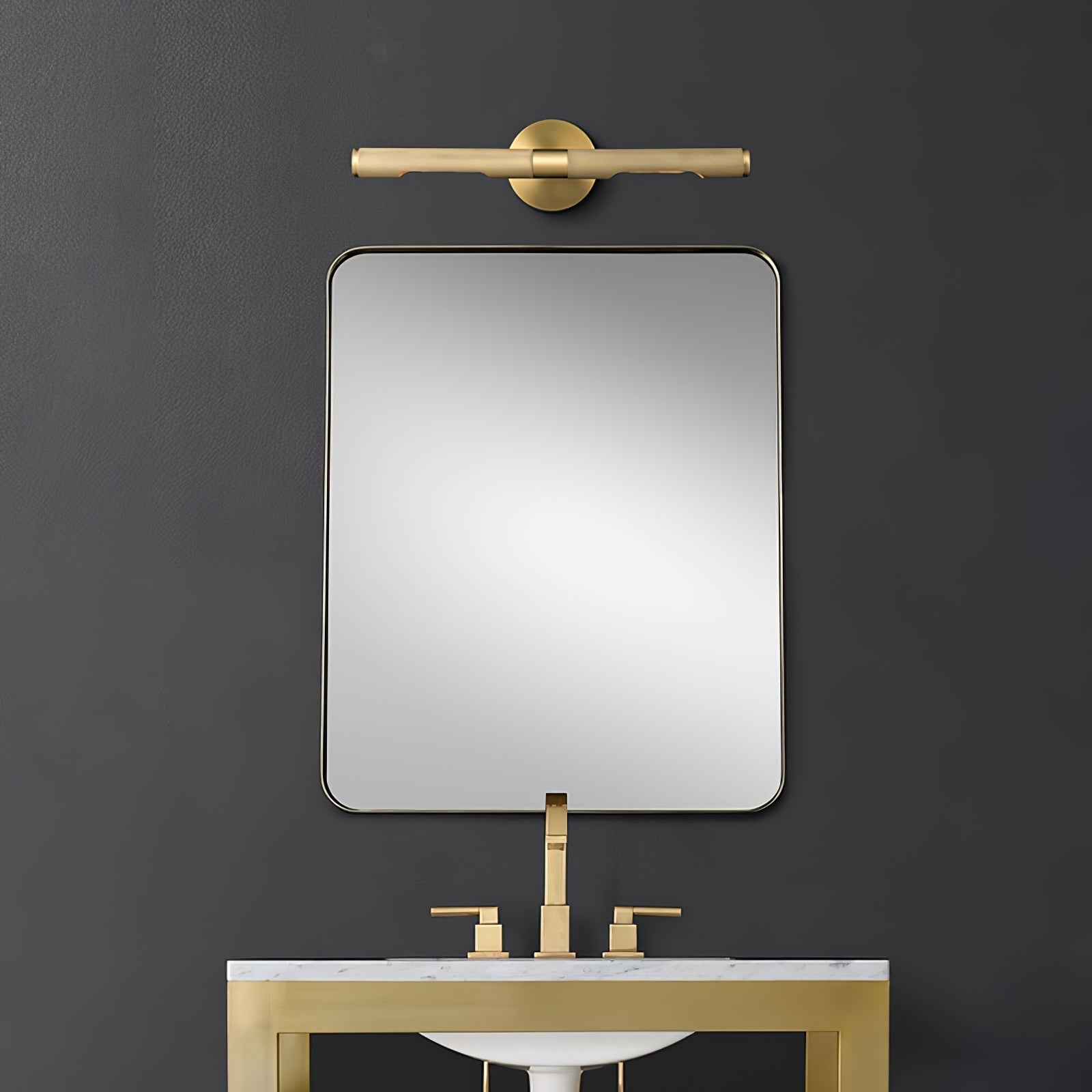 Solvain Modern Brass LED Wall Light - Letslighting