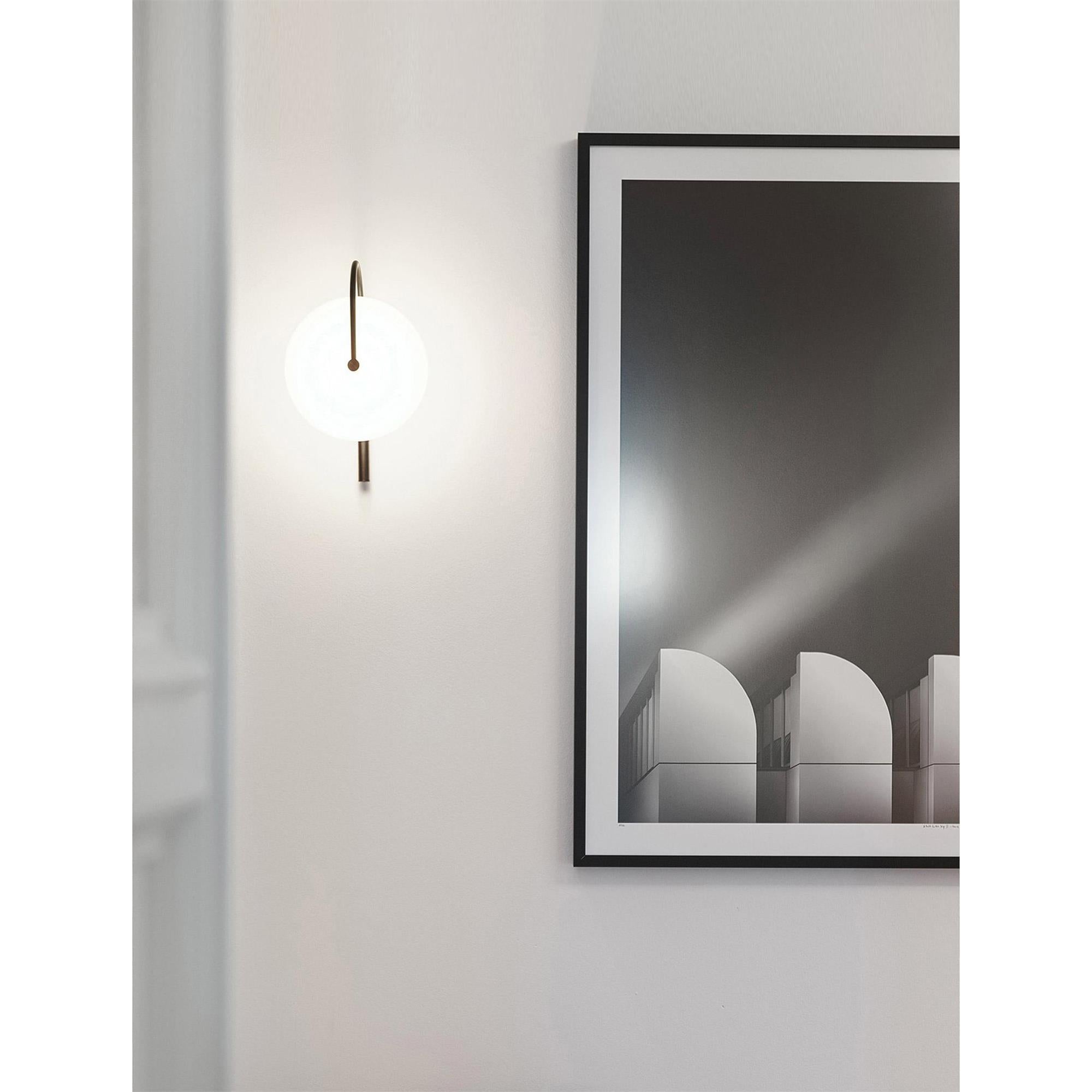 Norduvyn Modern Minimalist Art Metal Glass Wall Lamp - Lamp Copper