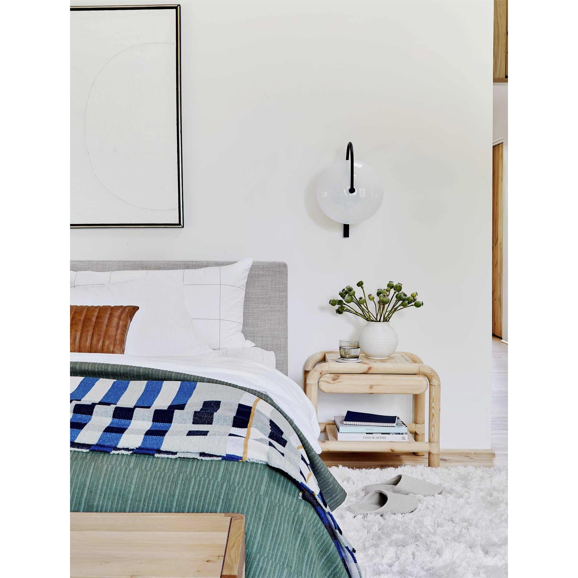 Norduvyn Modern Minimalist Art Metal Glass Wall Lamp - Lamp Copper