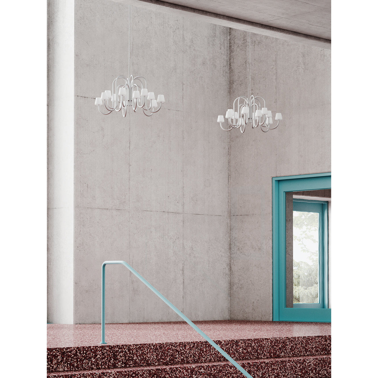 Ostruvyn Modern Premium Glass Chandelier - Lamp Copper