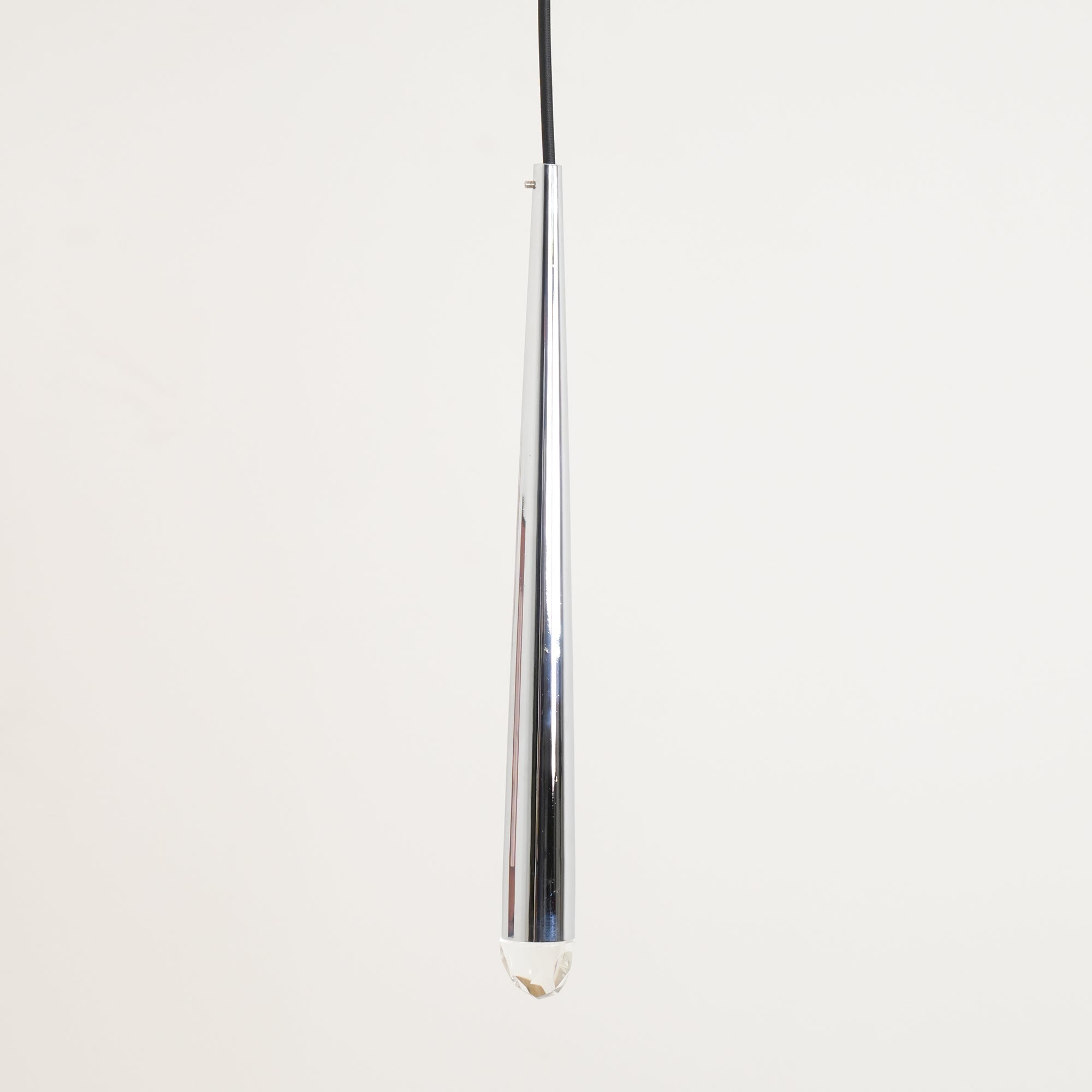 Zenith Chandelier Minimaliste Cristal Laiton - Neutralighting