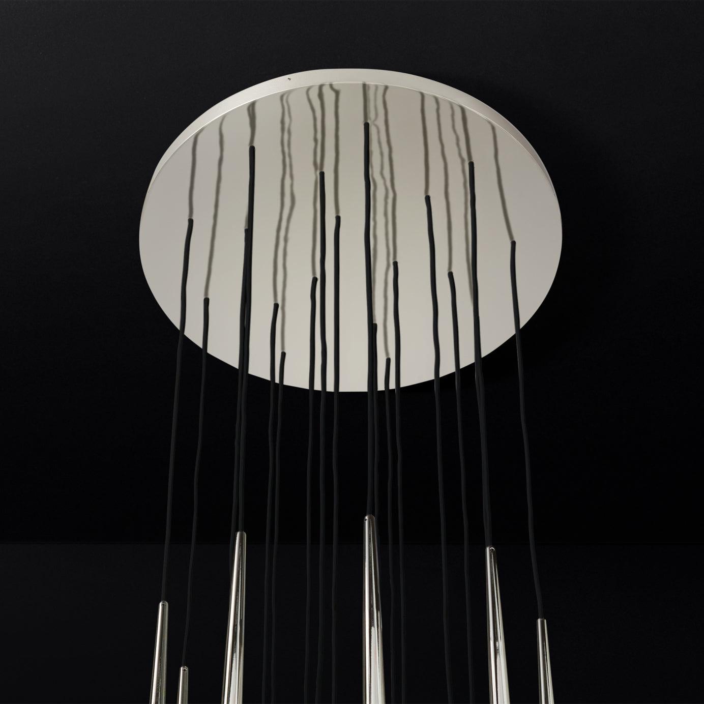 Zenith Chandelier Minimaliste Cristal Laiton - Neutralighting