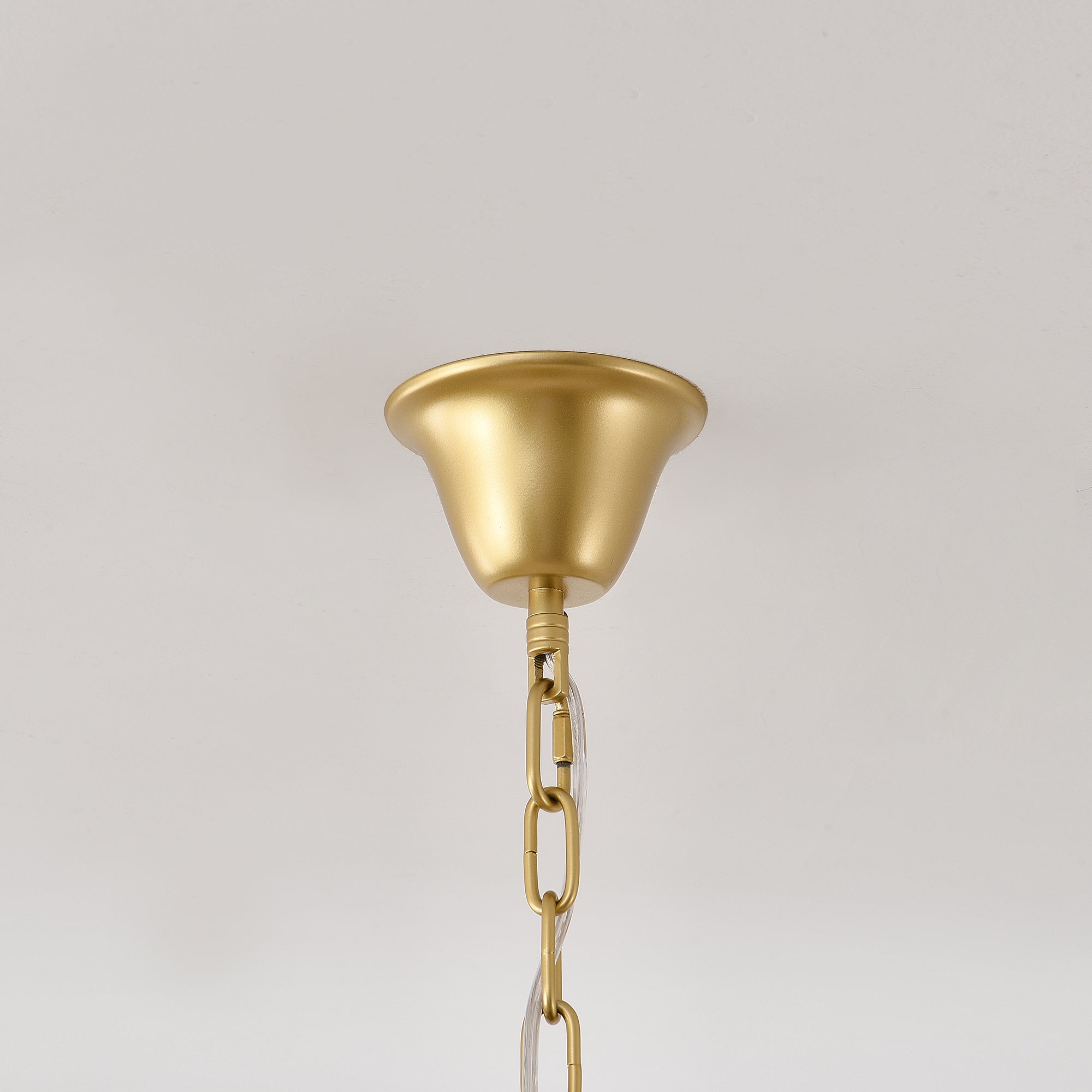 Qvistuvyo Individual Creativity Metal Glass Chandelier - Lamp Copper