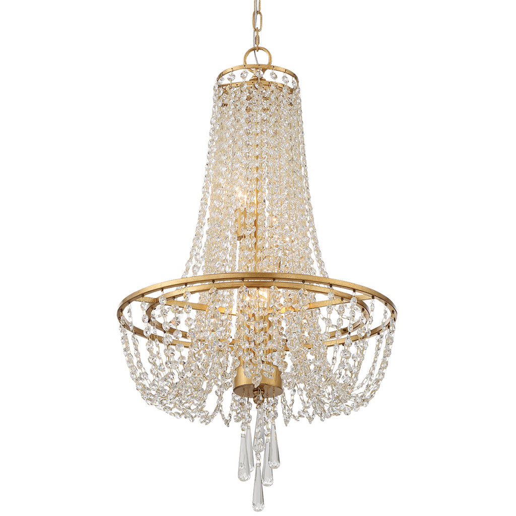 Sifuvys Postmodern Luxury Metal Crystal Chandelier - Lamp Copper