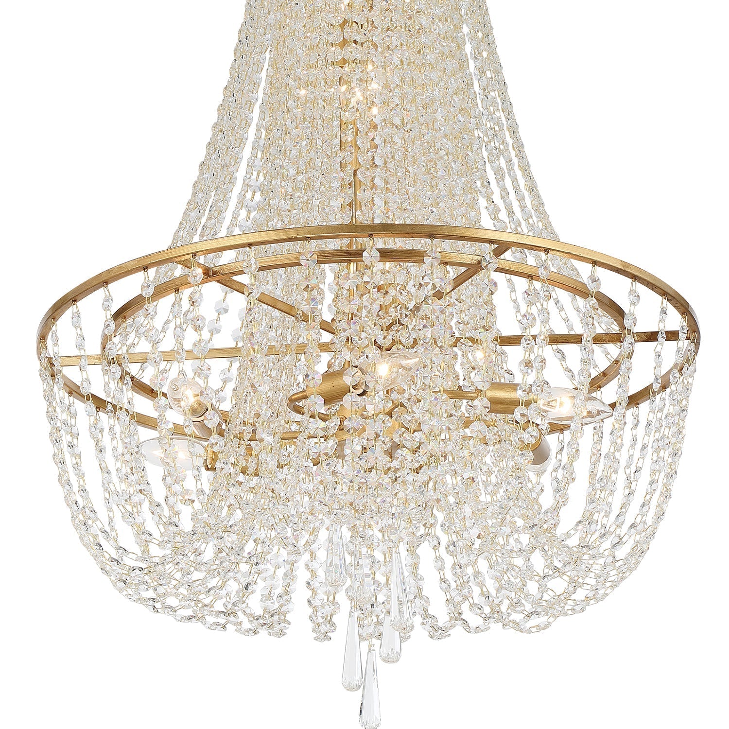 Sifuvys Postmodern Luxury Metal Crystal Chandelier - Lamp Copper