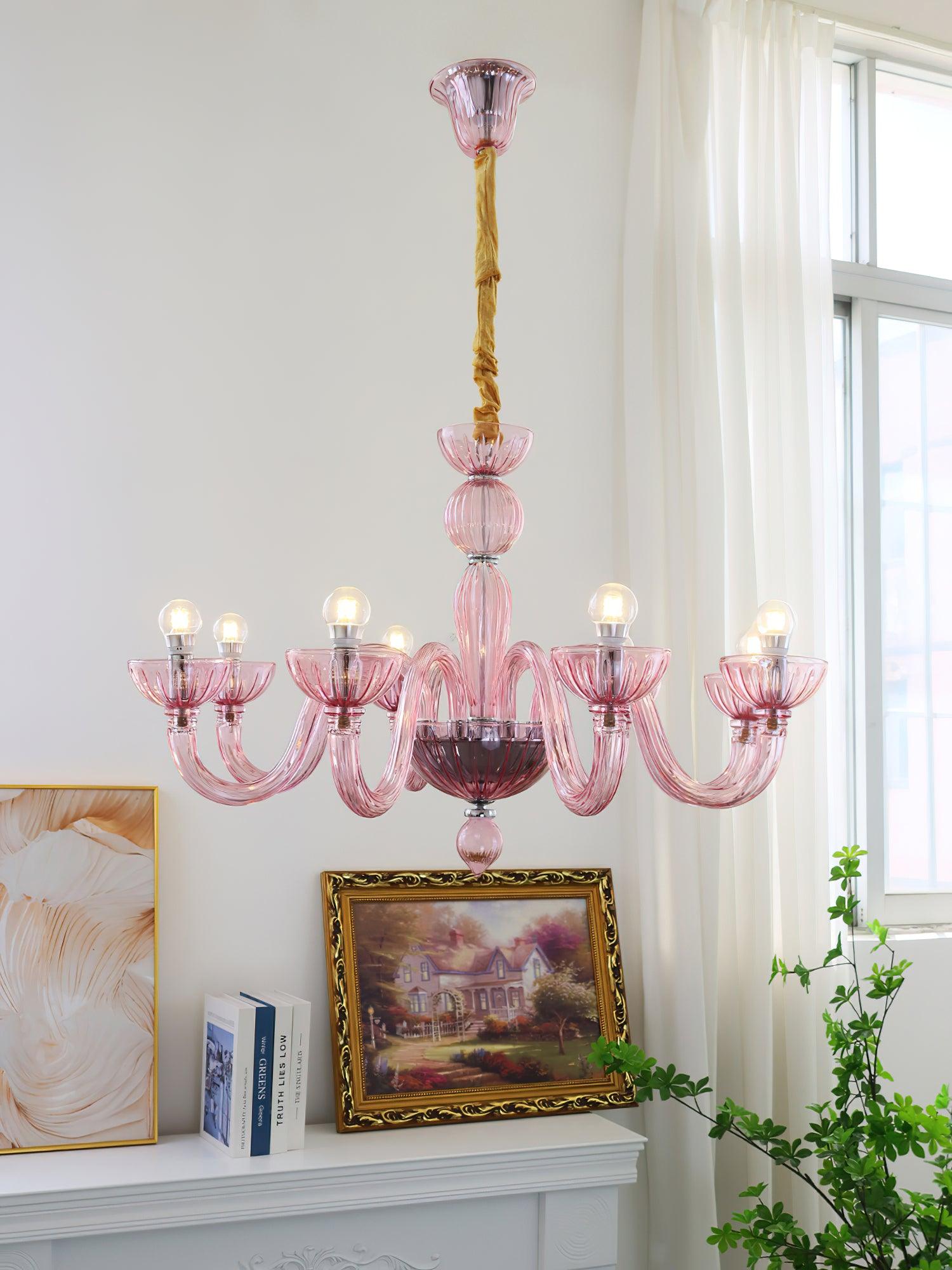 Lustra Chandelier En Verre De Murano Élégant Fait Main - Neutralighting