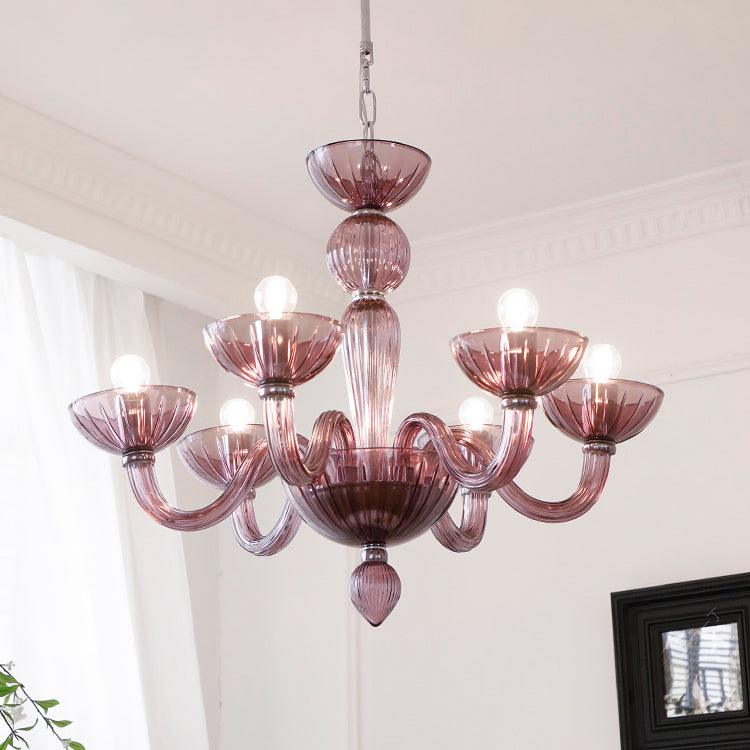 Lustra Chandelier En Verre De Murano Élégant Fait Main - Neutralighting