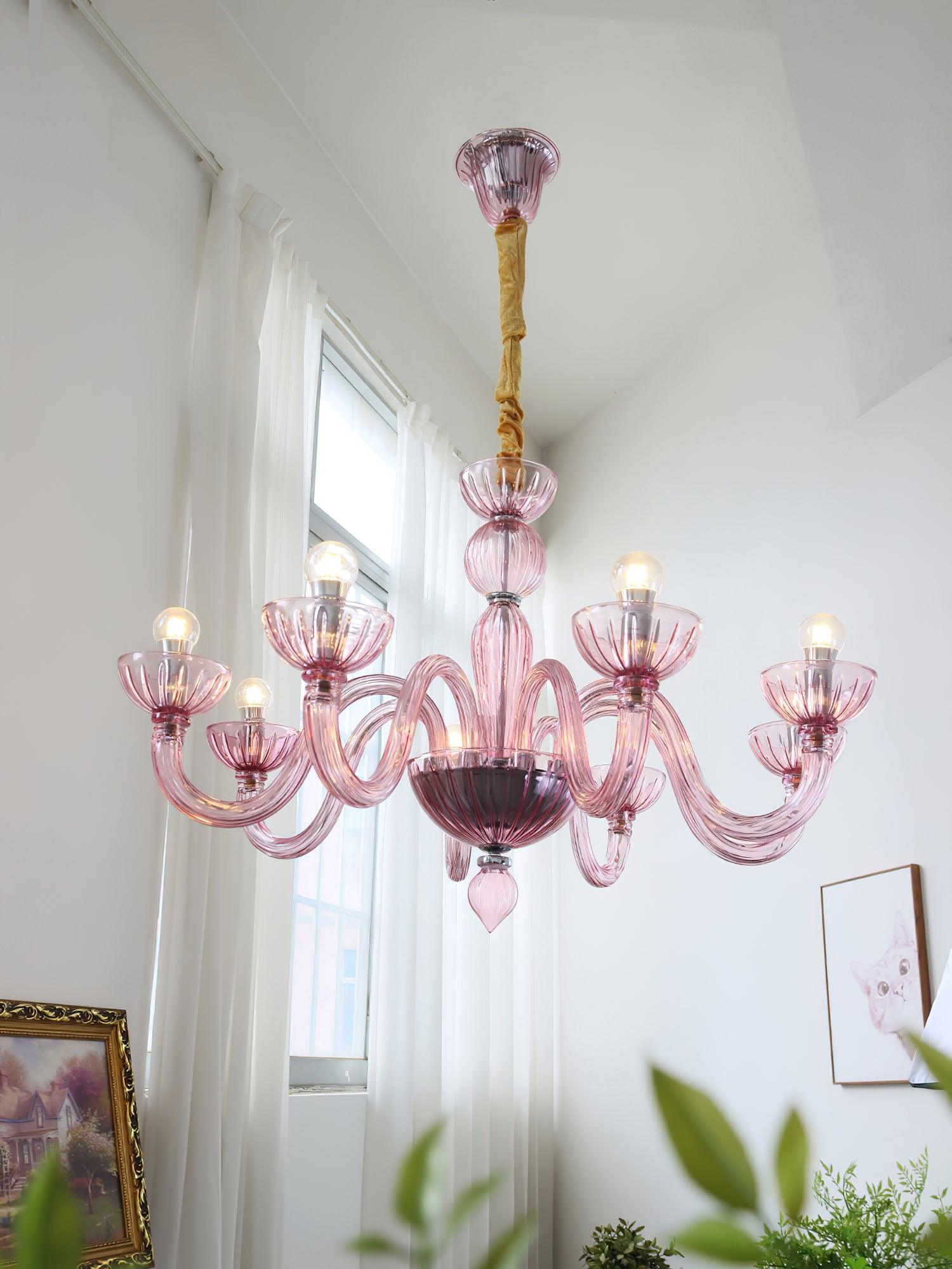 Lustra Chandelier En Verre De Murano Élégant Fait Main - Neutralighting