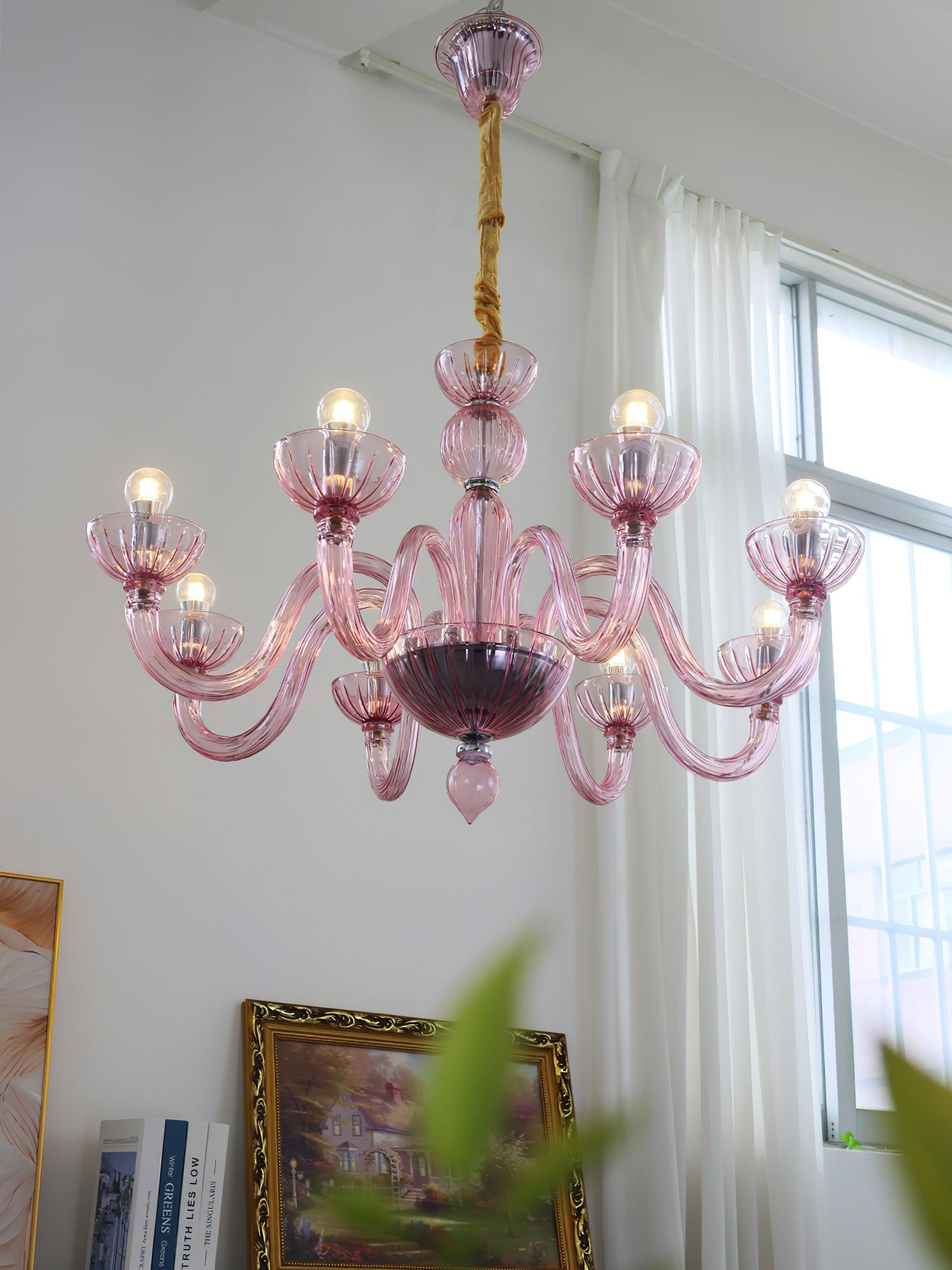 Lustra Chandelier En Verre De Murano Élégant Fait Main - Neutralighting