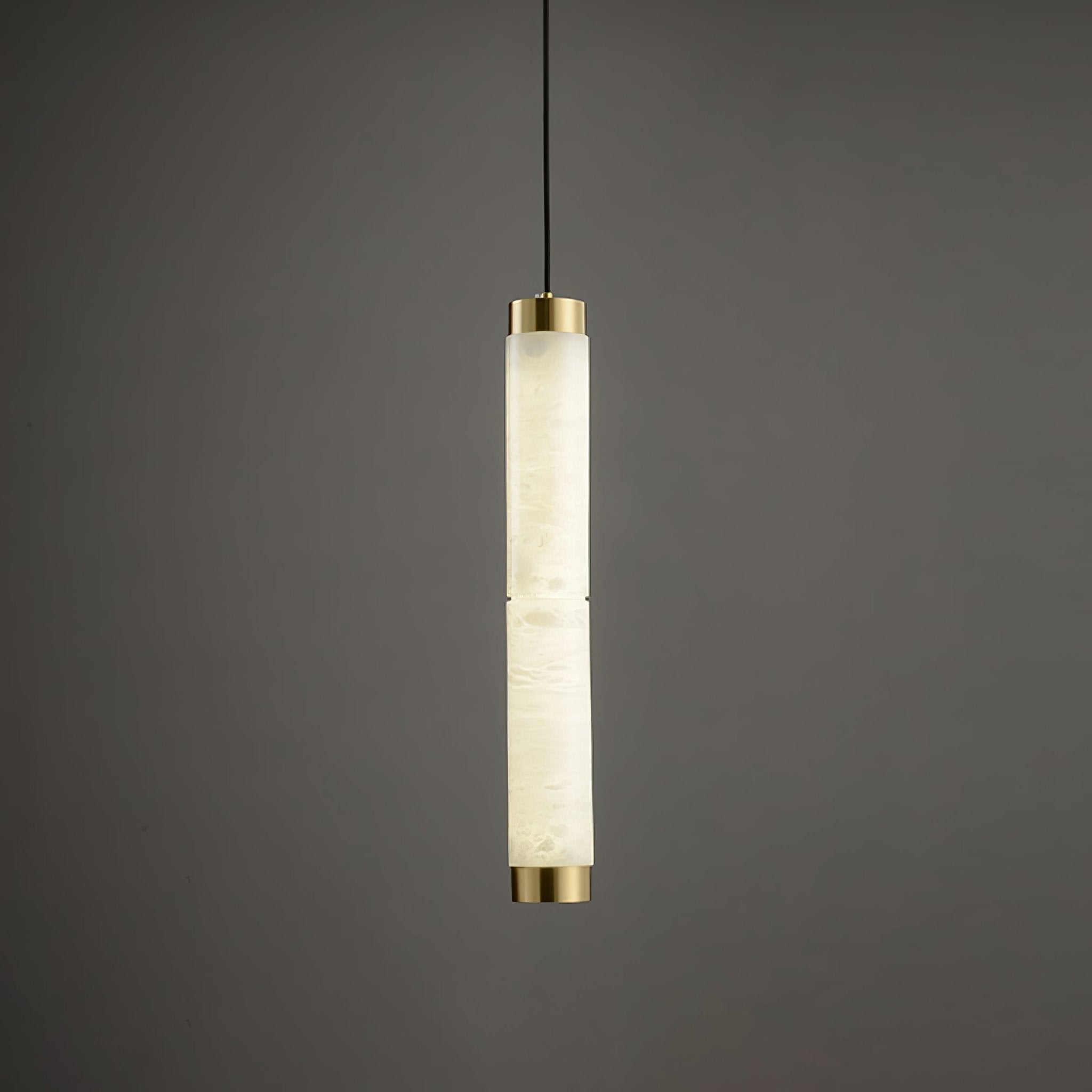 Lira Cylindrical Alabaster Pendant Light - Letslighting