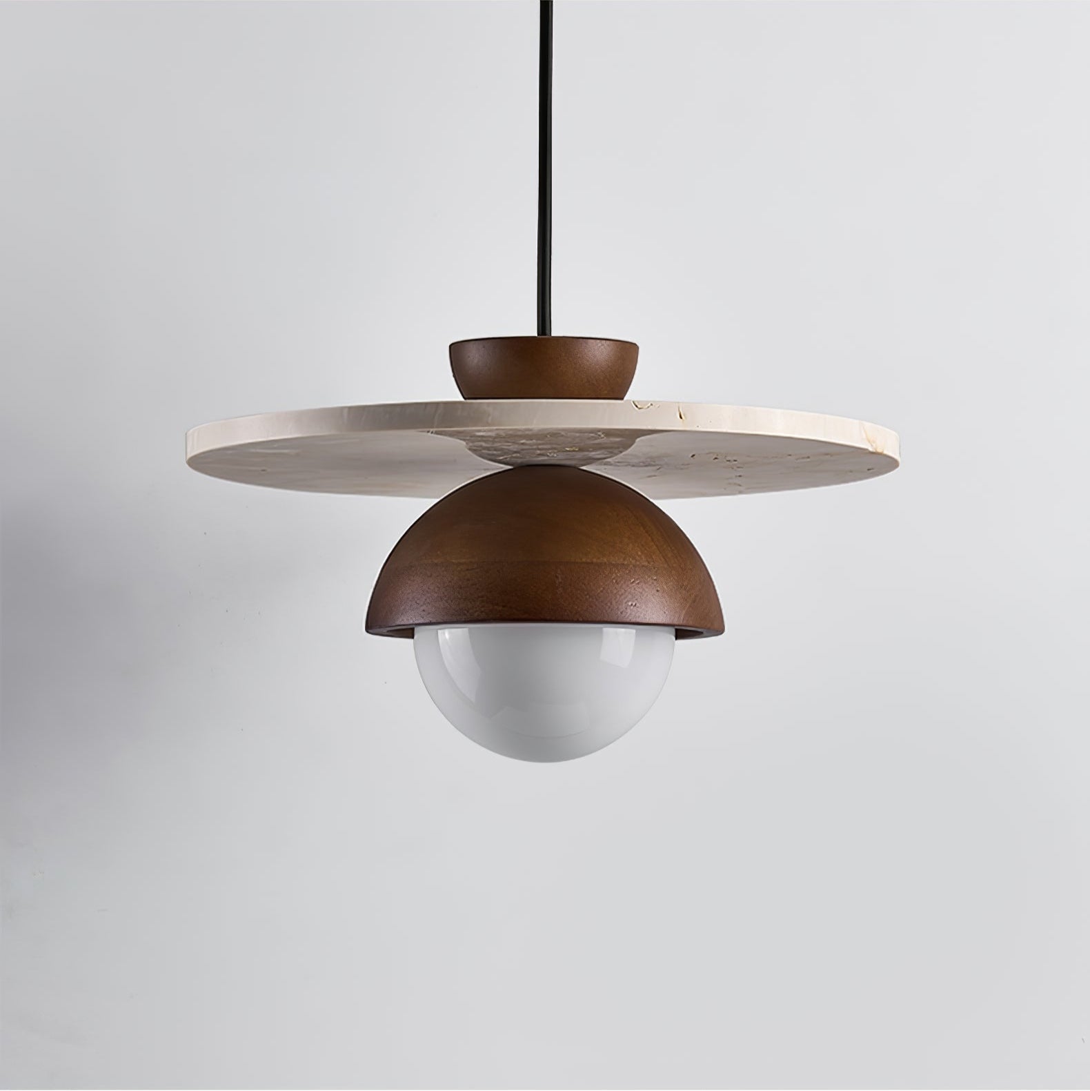 Vera Travertine Glass Pendant Light Design - Letslighting