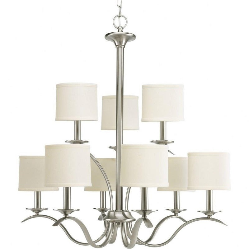 Vatnuvys Chandelier Métal Laiton Tissu Traditionnel Premium - Neutralighting