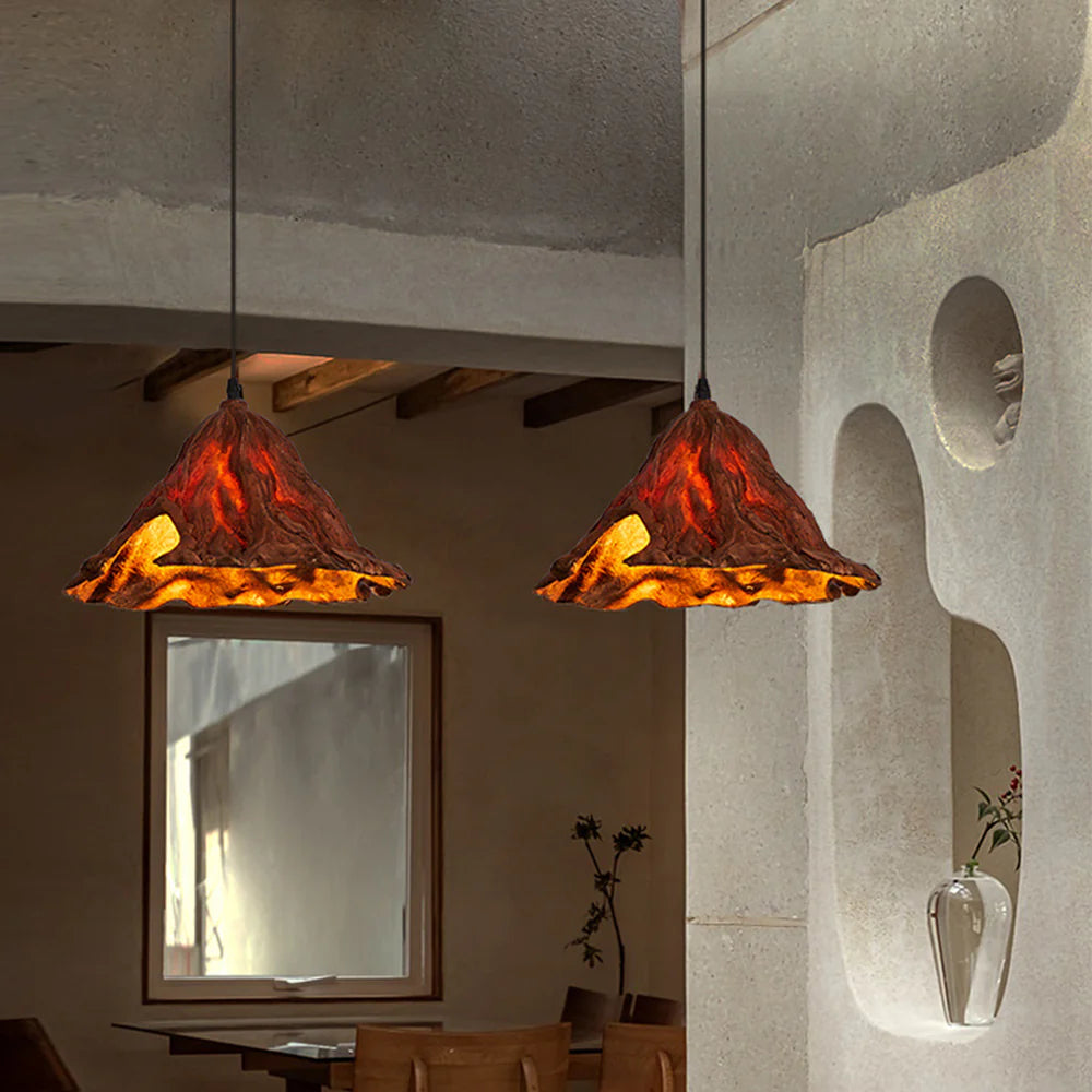 Ritta Art Feuille de Lotus LED Suspension Résine Salle à manger - Neutralighting