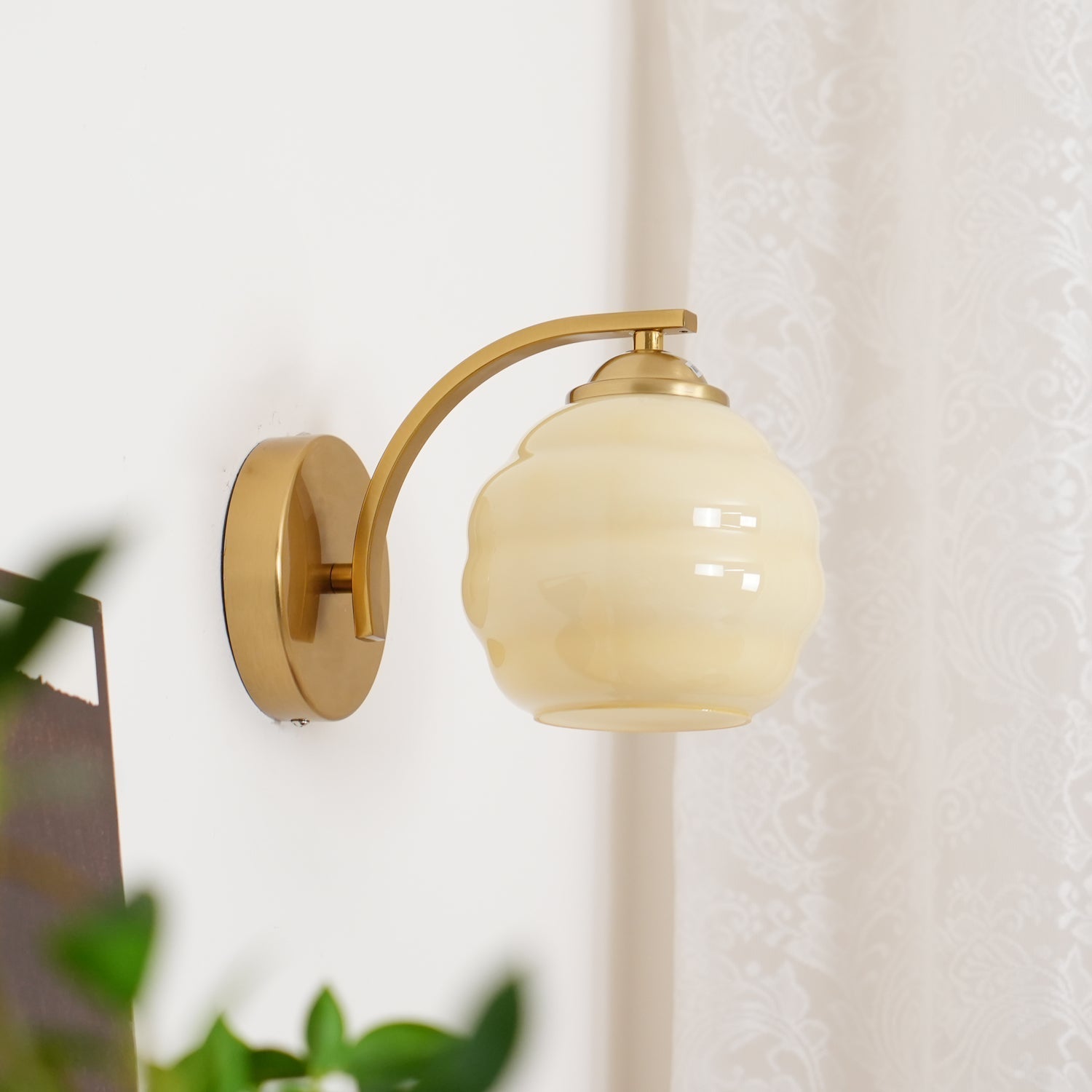 Lustra Wall Lamp Art Deco Glass Chrome - Neutralighting
