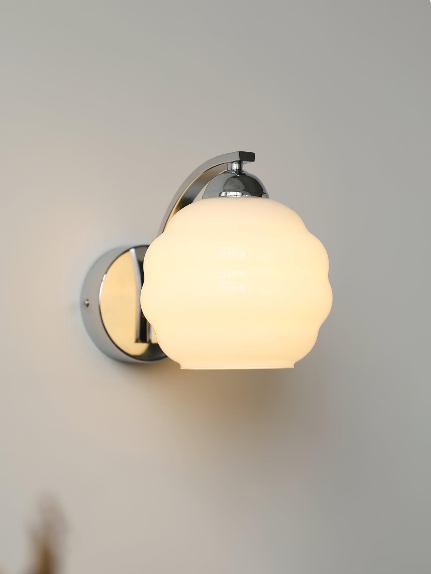 Lustra Wall Lamp Art Deco Glass Chrome - Neutralighting