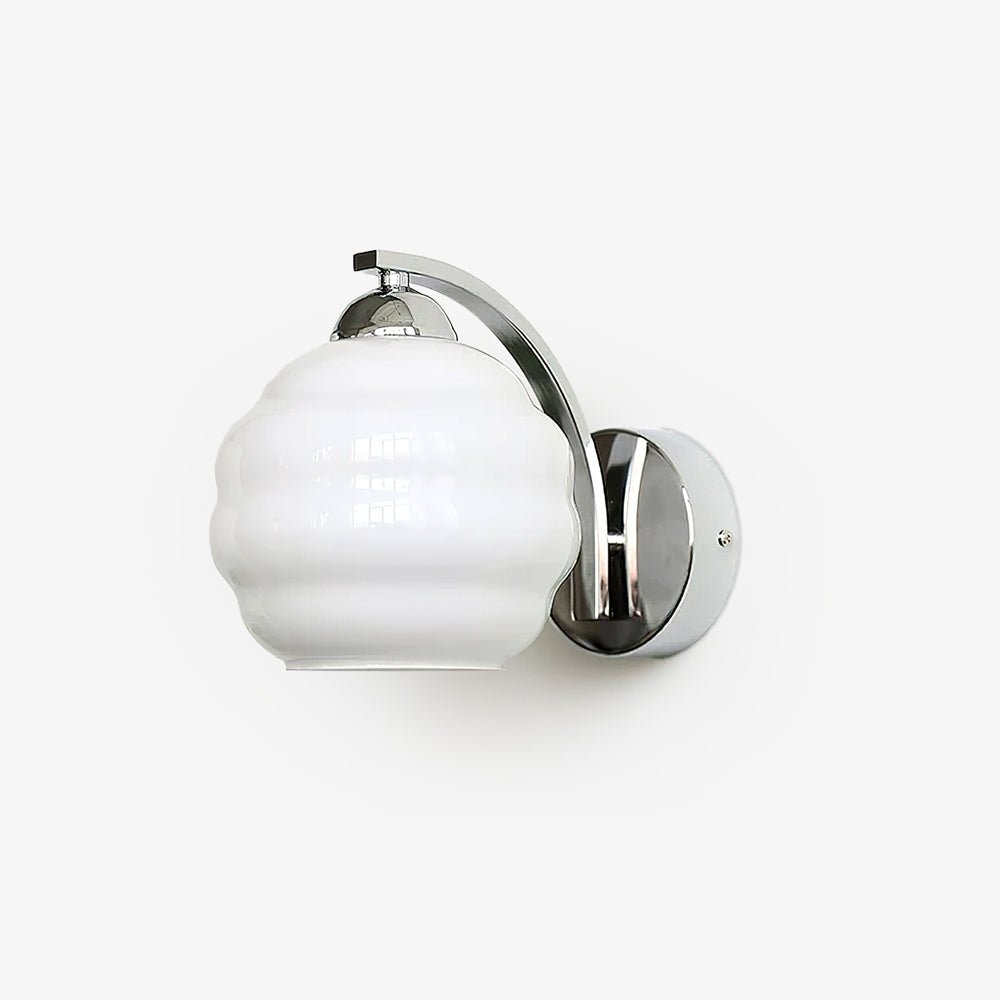 Lustra Wall Lamp Art Deco Glass Chrome - Neutralighting