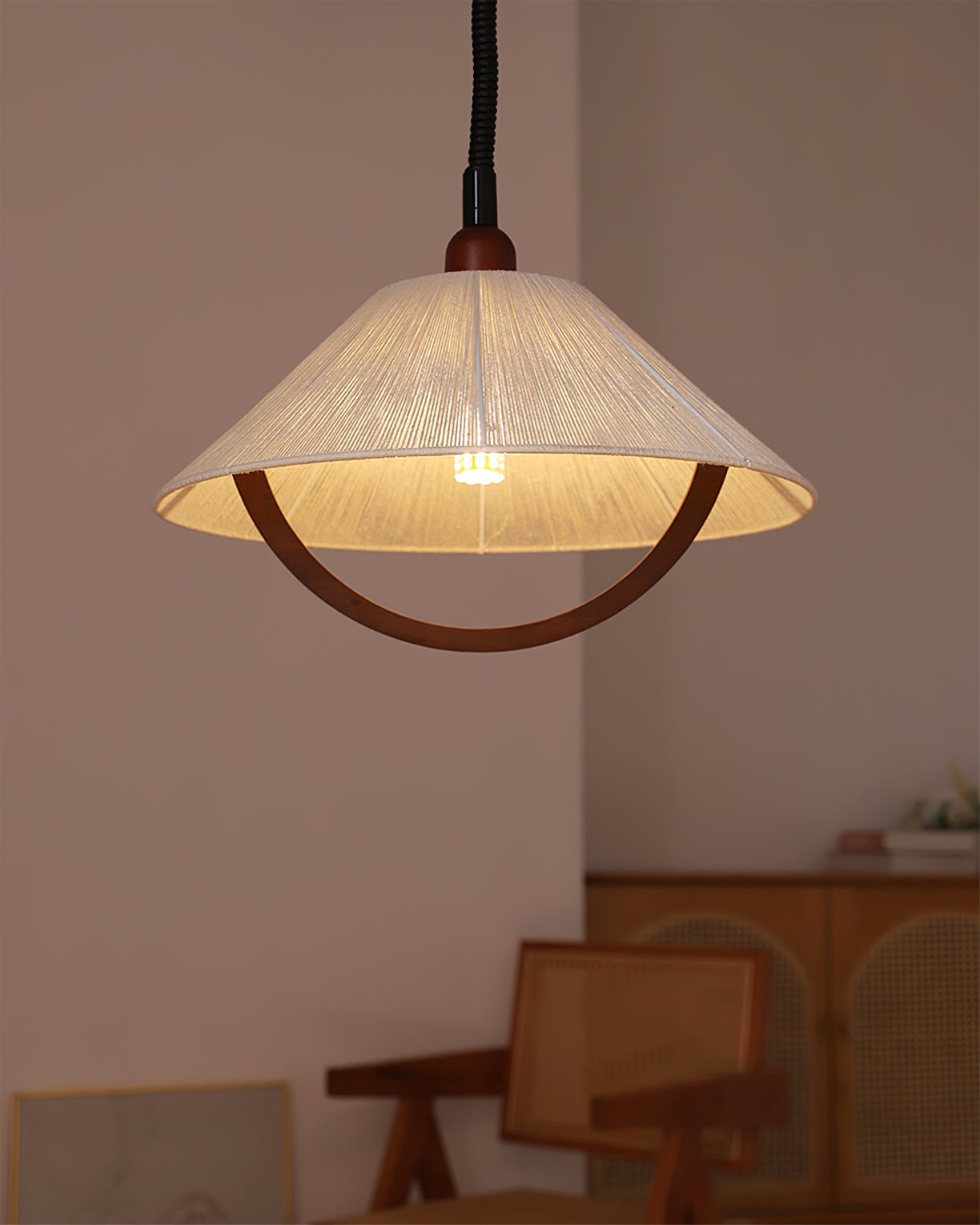 Syraeen Premium Nordic Art Bois Suspension - Neutralighting