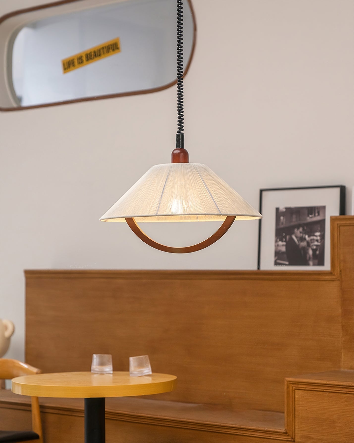 Syraeen Premium Nordic Art Bois Suspension - Neutralighting
