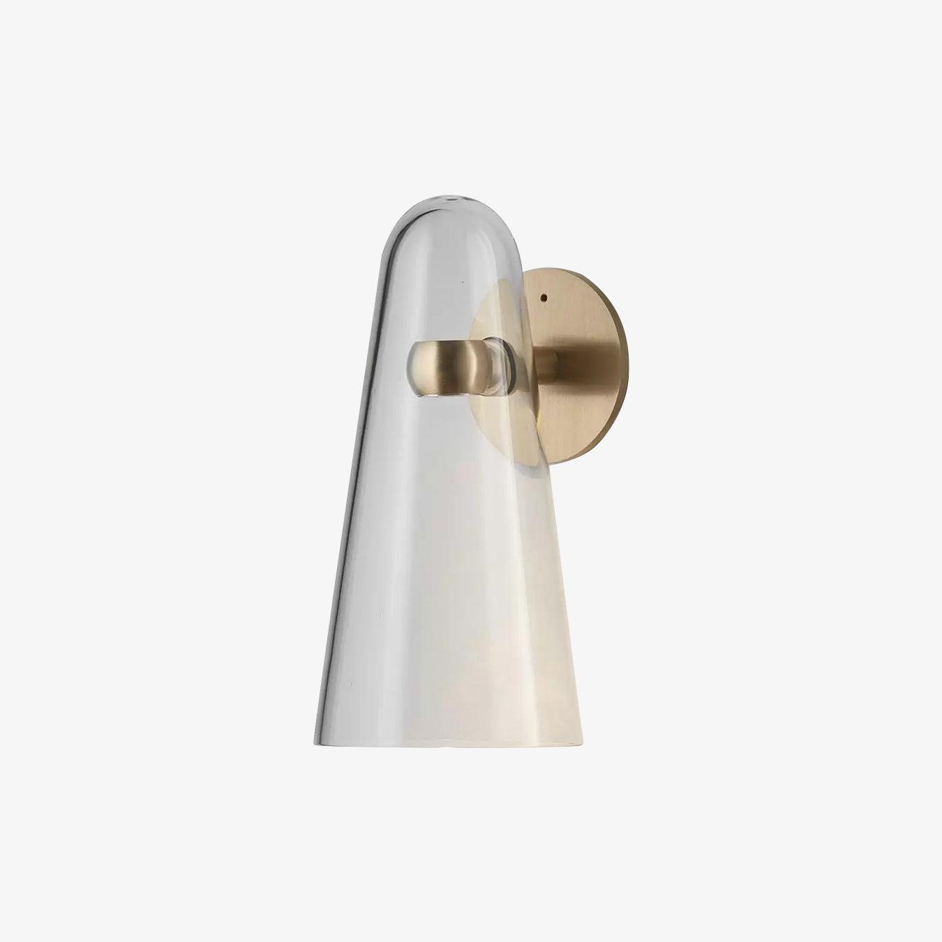 Arisha LED Applique Murale Transparente Métal Verre Chambre Cuisine - Neutralighting