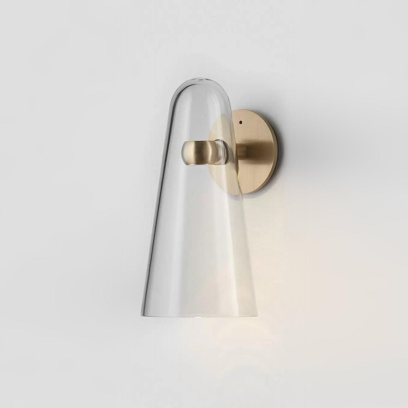 Arisha LED Applique Murale Transparente Métal Verre Chambre Cuisine - Neutralighting