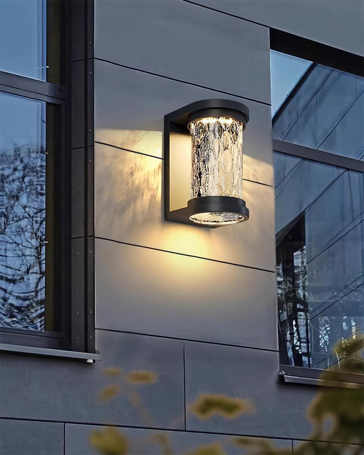 Artika Applique Murale Extérieure Acier Inoxydable Verre Texturé - Neutralighting