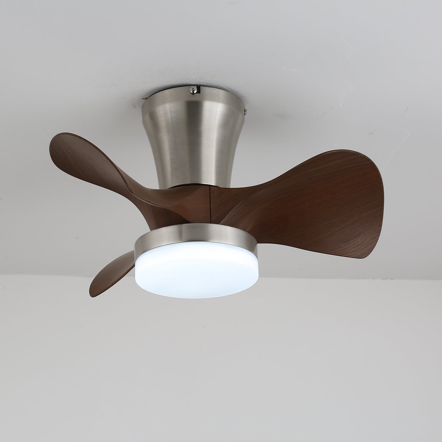 Plafonnier Ventilateur Nera en Bois Moderne, schéma des dimensions pour le Modèle B