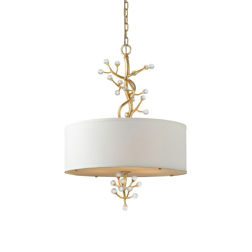 Asbury Individual Creativity Crystal Fabric Pendant Lamp - Lamp Copper