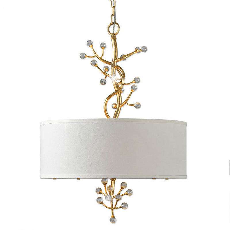 Asbury Individual Creativity Crystal Fabric Pendant Lamp - Lamp Copper