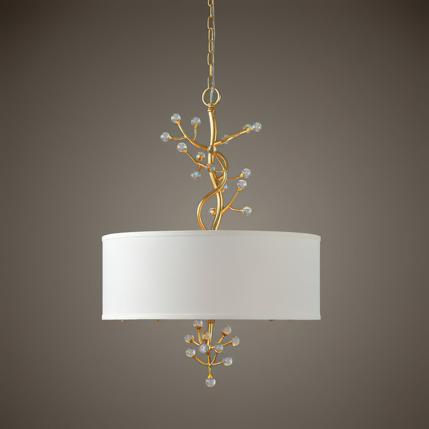 Asbury Individual Creativity Crystal Fabric Pendant Lamp - Lamp Copper