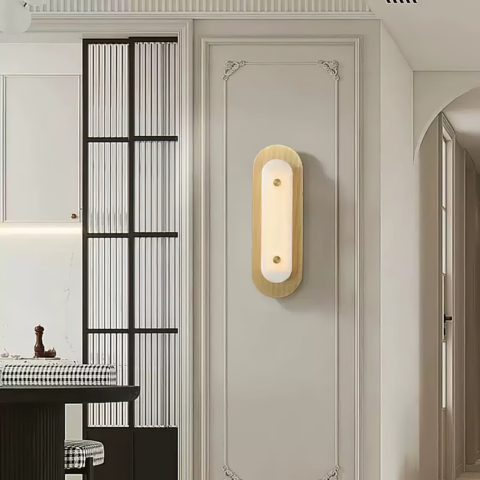 Celaeeth Oval Alabaster Wall Light - Letslighting