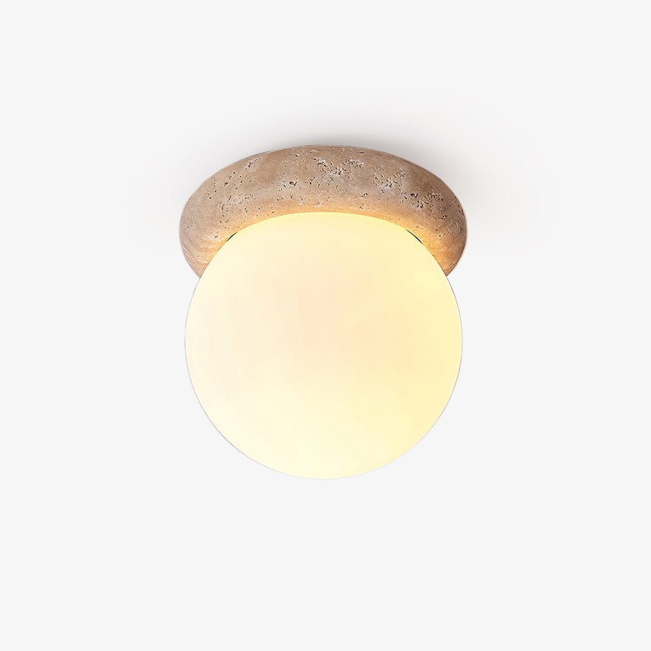 Colaeiel Disque-Globe Travertin Plafonnier - Neutralighting