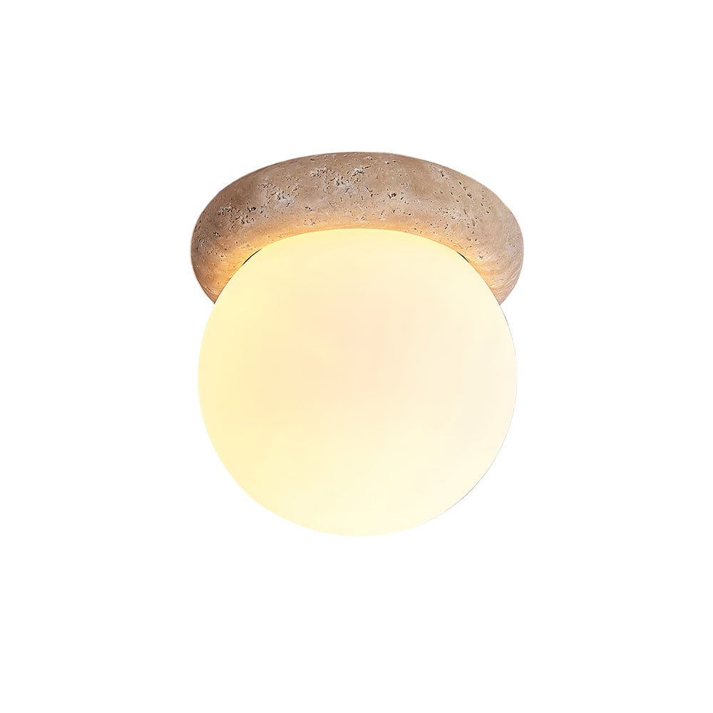 Colaeiel Disque-Globe Travertin Plafonnier - Neutralighting