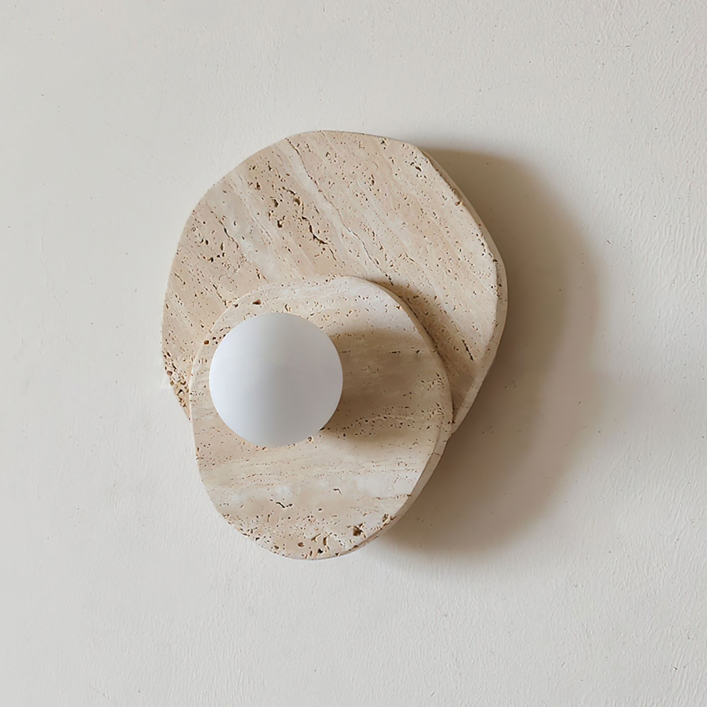 Astr Modern Minimalist Unique Stone Glass Wall Lamp - Lamp Copper