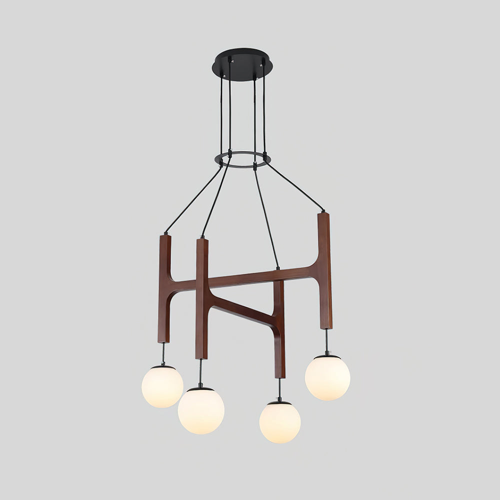 Terra Lustre Géométrique en Bois - Neutralighting