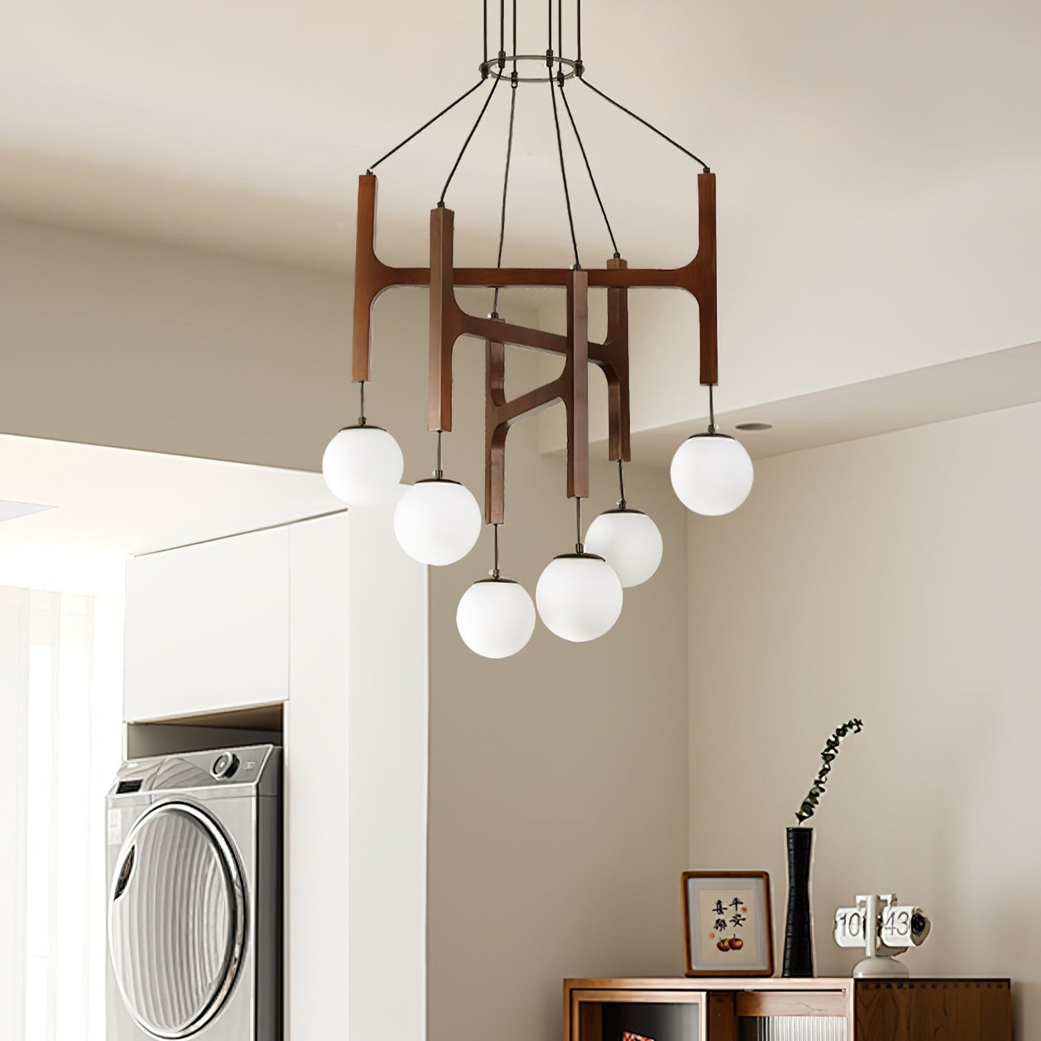 Terra Lustre Géométrique en Bois - Neutralighting