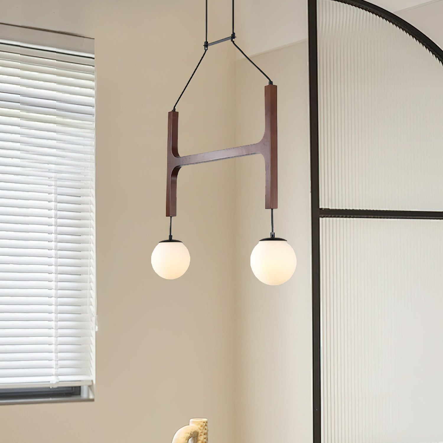 Terra Lustre Géométrique en Bois - Neutralighting