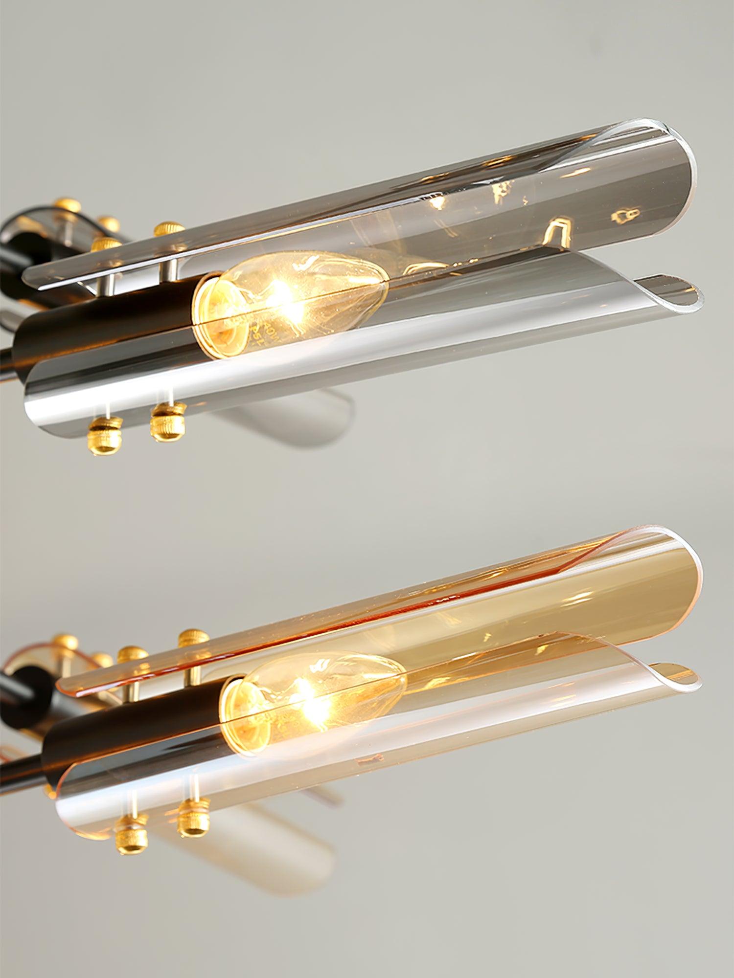 Lustra Chandelier Double 6-Luminaires Moderne - Neutralighting