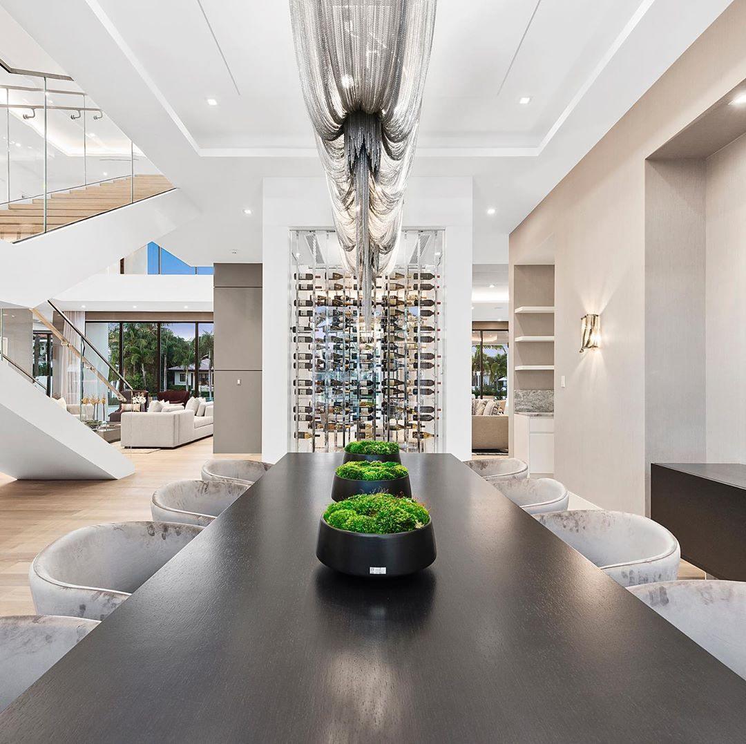 Lustra Chandelier en Chaînes d'Aluminium Nickel Scintillant - Neutralighting