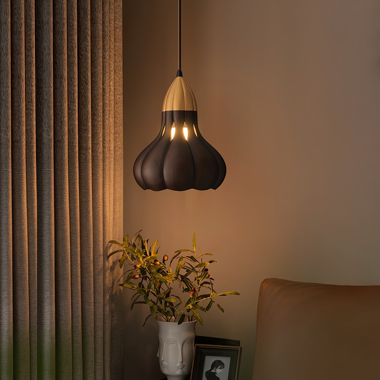 Arraeion Individual Creativity Wood Metal Pendant Lamp - Blowlighting