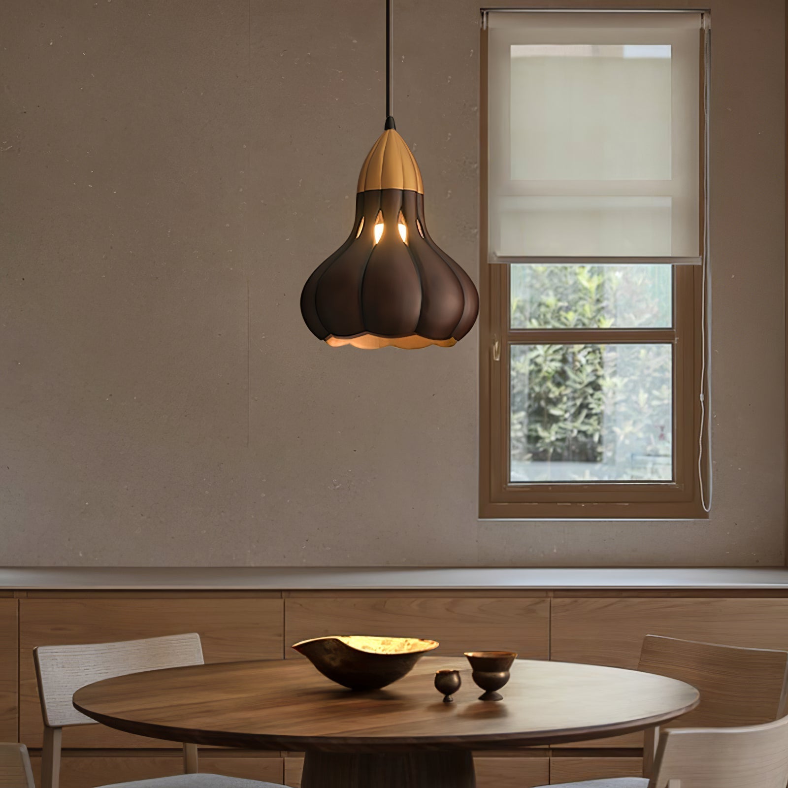 Arraeion Individual Creativity Wood Metal Pendant Lamp - Blowlighting
