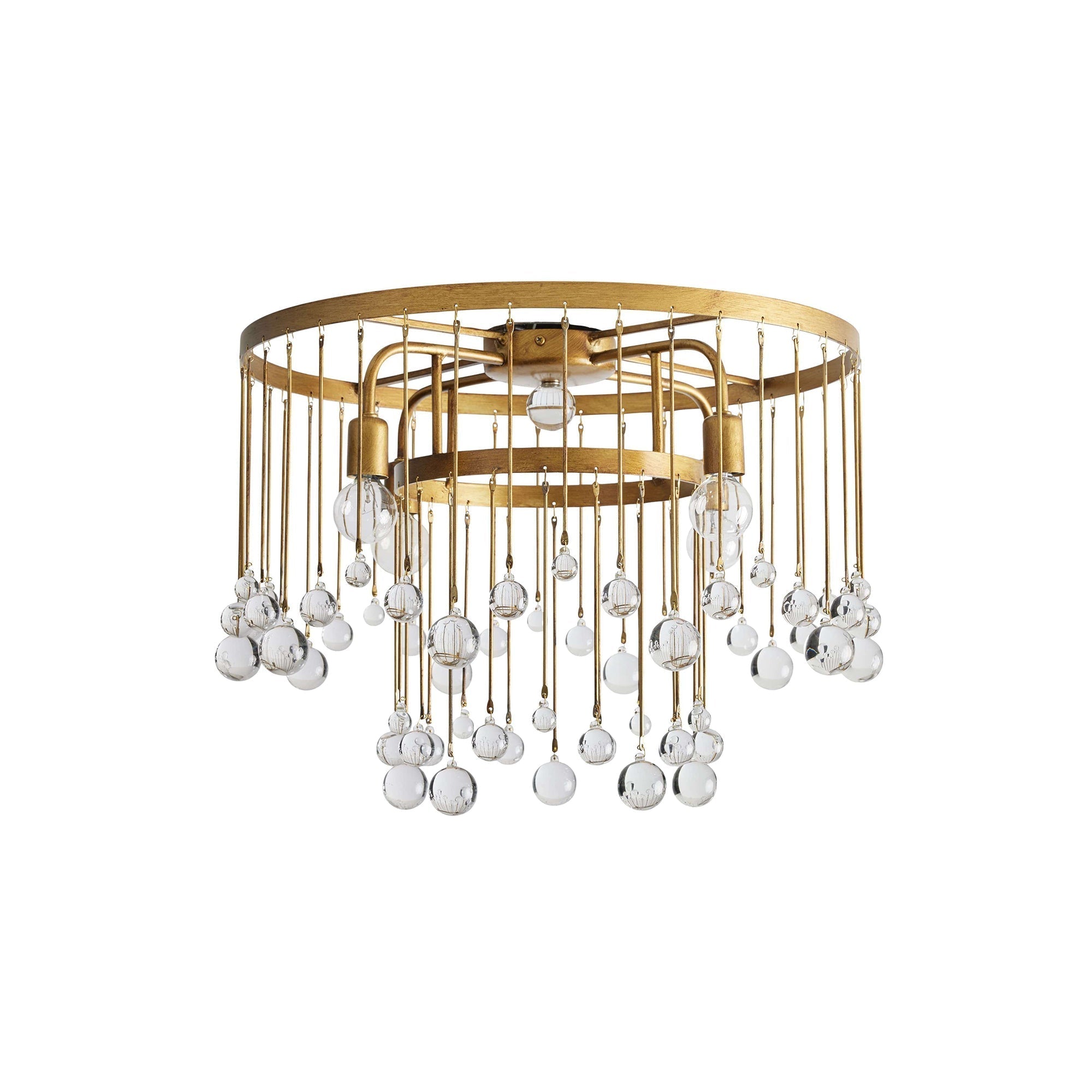 Fljotuvyo Postmodern Luxe Laiton Cristal Montage Encastré Plafonnier - Neutralighting