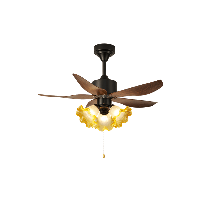 Plafonnier ventilateur Florence Fleur sous un angle différent